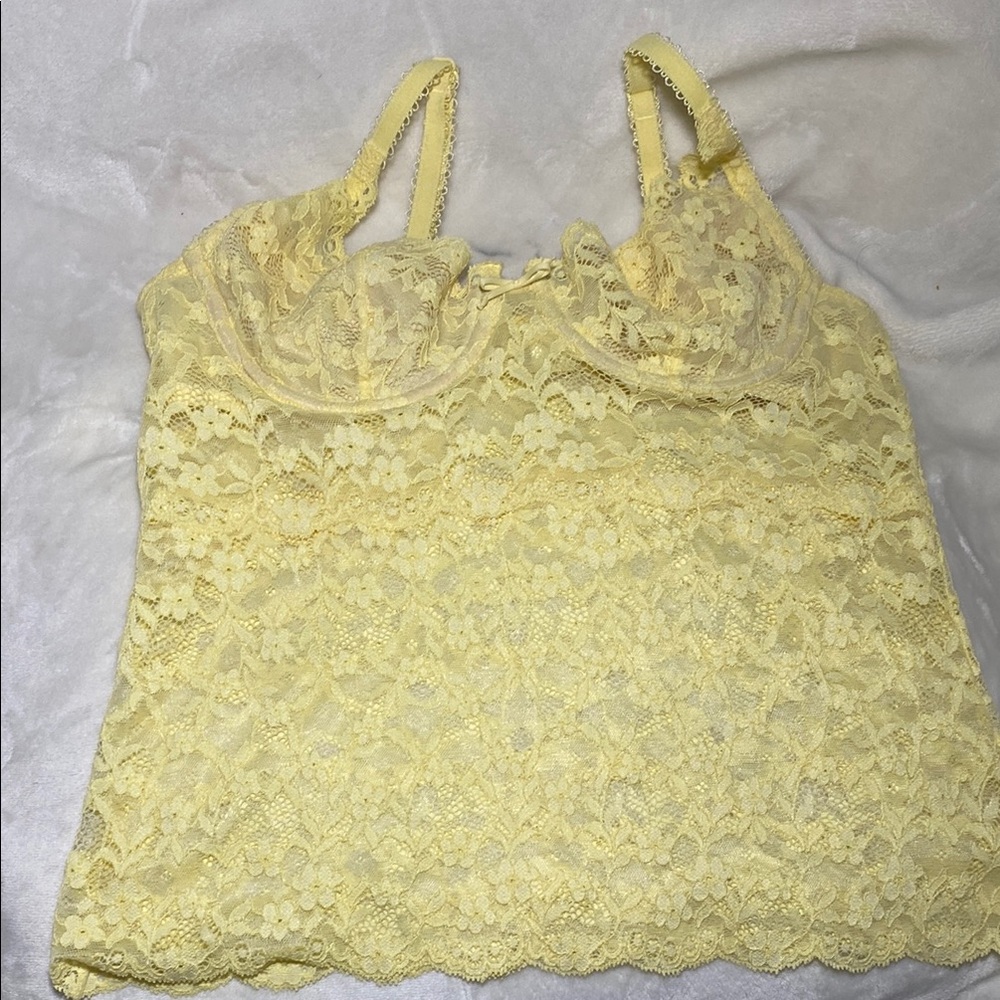 Vintage gap Yellow Lace Women's Top